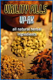 Virility Pills VP-RX all natural herbal ingredients.